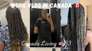 Day in My Life: No Frills Clerk & Hair Braider in Edmonton Canada 🇨🇦