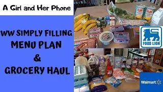 WW Simply Filling Menu Plan & Grocery Haul