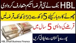 HBL Small Business Finance Scheme 2022