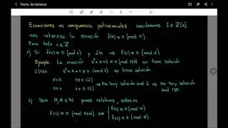 Ecuaciones polinomiales modulares