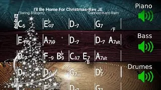 I'll Be Home For Christmas - Jazz Backing Track / Play-along (85bpm)