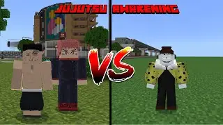 Me (Todo) And Yuji Vs Jogo Jujutsu Kaisen in Minecraft | Jujutsu Awakening Addon