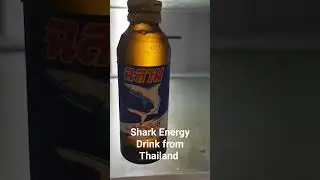 Shark Energy drink from Thailand  #Thailand #shark #redbull #energy #soda