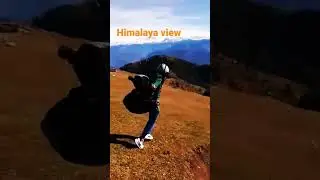 solo flying extreme Himalaya view #khajjiar #jhajjiar paragliding #explore #himalayas
