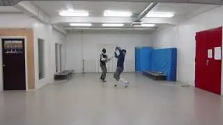Axel & Scott longsword steel sparring at Gothenburg Historical Fencing School