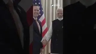 PM Modi meets with US NSA Michael Waltz in Washington DC | #shorts #narendramodi #modi #trump #india