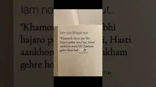 lam not Shayar but...