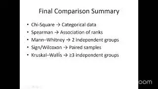 RPRIT training results declaration and non-parametric