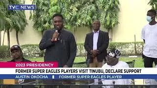(VIDEO) Taribo West, Peter Rufai, Okocha, Kanu, Others Declare Support For Tinubu Presidency Bid