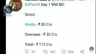 ROBOT 2.0 TOTAL COLLECTION 1500CRORES. BLOCKBUSTER. IMPOSSIBLE.MINDBLOWING.RAJNIKANT.AKSHAY KUMAR