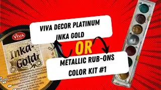Platinum Inka Gold or Metallic rub ons color kit 1