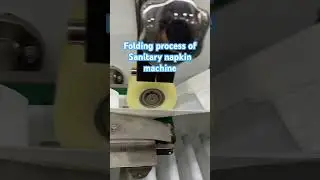 How to folding sanitary pad automotive? #padmachine #sanitarynapkins #factory #hygiene