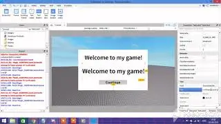 Welcome/Intro GUI