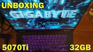 Unboxing GIGABYTE A16 Pro 32GB 5070Ti Core 7 Laptop