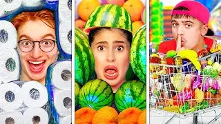 CACHE CACHE DANS UN SUPERMARCHÉ