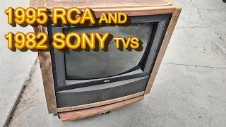 1995 RCA CTC177 Color Console Television 1982 Sony Trinitron KV1546 TV Sets With Tuner Issues
