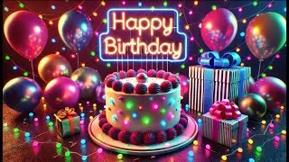 Celebrate in Style! | Vibrant Birthday Song with Decorations & Cake 🎂