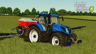FS25 | NewHolland T7 230 Spreading Fertilizer | Rodmarton Farm Gameplay