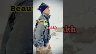 Leh, Ladakh 😍 || Heavy snowfall ⛄ || #leh #itbp #army #shortsviral #ytshorts #shorts