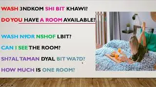 At The Hotel | Darija Speaking Practice with Katie
