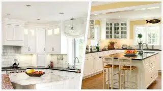 75 U-shaped Kitchen With Glass-front Cabinets Design Ideas You'll Love 🟡