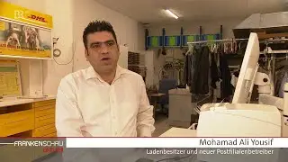 Syrer &uuml;bernimmt Postfiliale in Erlangen