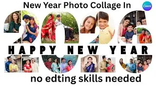 How To Create New Year 2026 Photo Collage In CANVA, Manipulation Photo Tutorial, Learn Easy CANVA