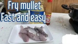 Frying fresh mullet easy and fast