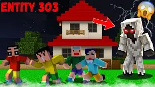 Shinchan Found EVIL Entity 303 in Minecraft 😱 | Horror World Challenge Hindi | Full Gameplay