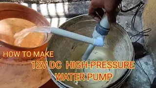HIGH-PRESSURE WATER PUMP Using DC motor  | Tamil | Homemade