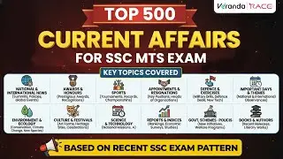 Top 500 | MOST IMPORTANT CURRENT AFFAIRS | SSC MTS EXAMS | SCHEMES| APPOINTMENTS | BY VIJAY RAGHUL|
