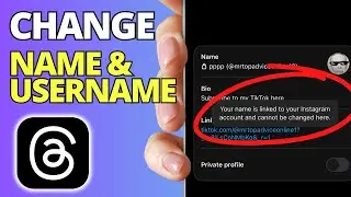 How To Change Threads Name And Username