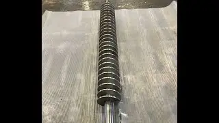 Stainless speciel auger / screw flight / transportsnegl ready for shipment - Arni Maskinfabrik.