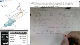 Statics Problem 3.53