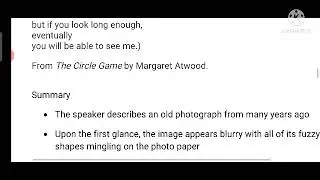 This is a Photograph of me by Margaret Atwood