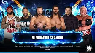 WWE 2k24- Elimination Chamber- Jimmy Uso vs. Jey vs. Drew McIntyre vs. Seth vs. Dominik vs. Rikishi
