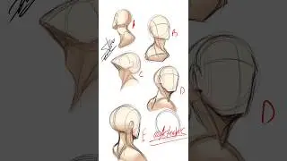 Rate My GESTURE & Heads, SHADING , GRAYSCALE  Drawing from 1 to 5 | #shorts #howtodraw #headshots