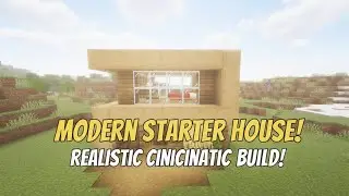 Minecraft 🤩 Tutorial :samll survival Wooden modern House 🏠 #Minecraft build #How to build 
