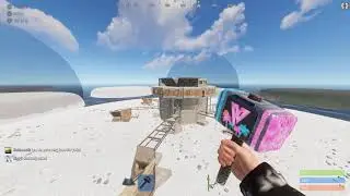 Rust base tour | triple bunker open core wallstacked small group base