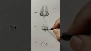 Nose drawing easy tutorial #art #sketch #pencilsketch