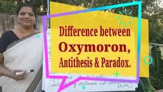 Difference between oxymoron, antithesis and paradox.