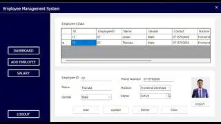 Employee Management System - C# (.NET) Desktop Application 💻 with source code