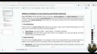 circuit switching vs packet switching#tech #technology #learning #learn #views #students #study #yt 