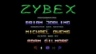 Zybex Title Screen (Atari XL/XE)