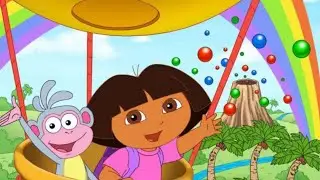 Dora and buji flying in the air balloon/Dora the explorer