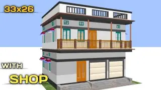 Small House with shop design l Modern house with shop attached l House design with shop in front