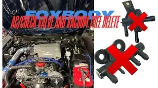 Foxbody A/C Check Valve and Vacuum Tree Delete