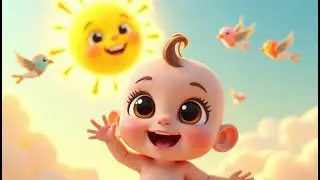 Hello Little Sun 🌞 | Cute Baby Nursery Rhyme | 3D Cartoon Song/DC/#cartoon #viralvideo #rhymes