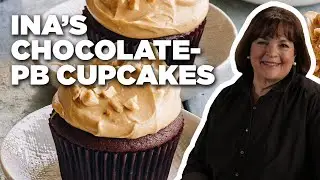 Ina Garten's Chocolate Cupcakes with Peanut Butter Icing | Barefoot Contessa | Food Network