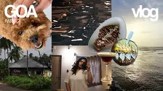 goa vlog 🌊☀️🏖️🌺🐚- part 2 (zostel for the first time! cafes, beach, swimming & good food)